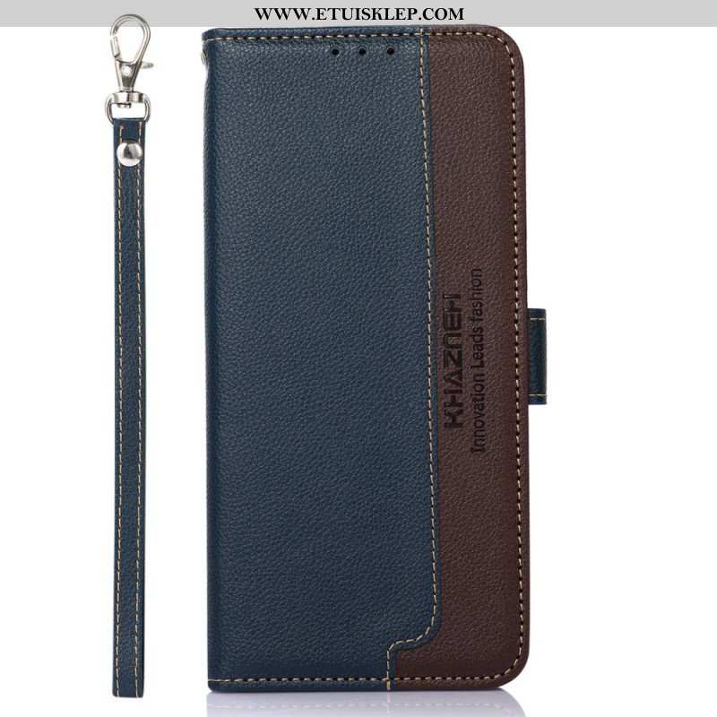 Etui Folio do Samsung Galaxy S23 5G Rfid Khazneh W Stylu Liczi